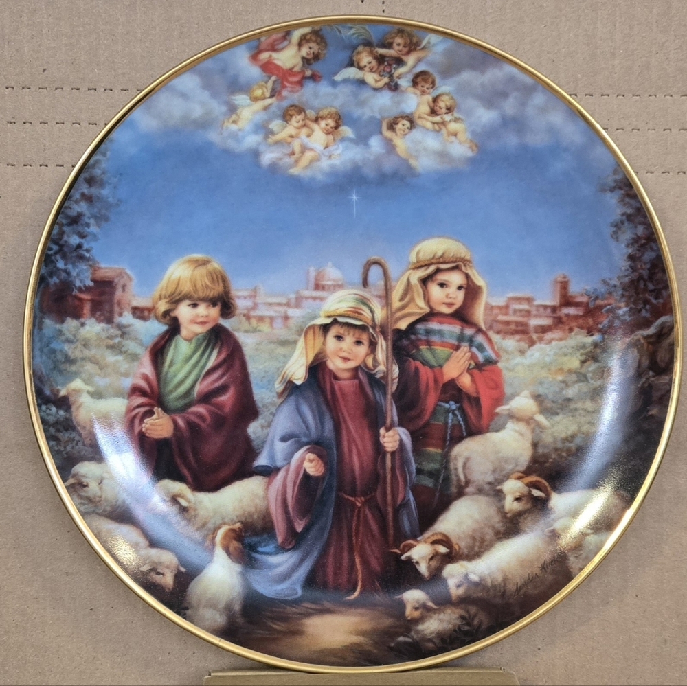 While Shepherds Watched Christmas Pageant Plate Collection